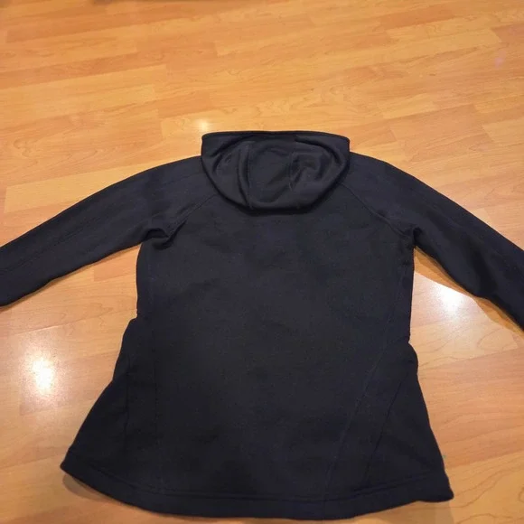 Eddie Bauer Womens Size Medium Black Full Zip Fleece Lined Hoodie Jacket - Picture 8 of 10
